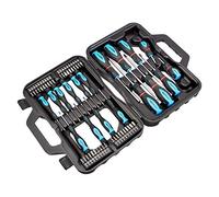 Amazon Basics Set de destornillador, ranurados de precisión Phillips, Torx, Negro, 58 Unidad