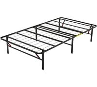 Amazon Basics Somier fijo plegable, montaje sin herramientas, permite almacenar debajo de la cama, cama individual, 90 x 190 x 35.5 cm, Negro