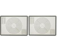 Amazon Basics Tapete de Silicona Antiadherente con Medidas para Hornear, Libre de BPA, Apto para Horno, Extragrande, 50,8cm x 71,1cm (Paquete de 2)