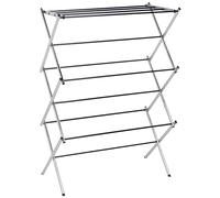 Amazon Basics Tendedero plegable para interiores, acabado cromado