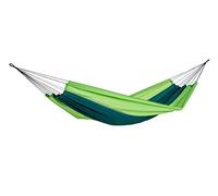 Amazonas AZ-1030170 - Hamaca, capacidad máxima de 150 kg, 220 x 140 cm, seda, color verde
