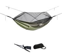 AMAZONAS Trekking Set - Hamaca Ultraligera Moskito-Traveller Thermo con Sistema de suspensión, protección térmica e Insectos. Capacidad hasta 150 kg; Dimensiones: 2,75m x 1,40m