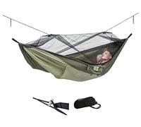 AMAZONAS Trekking Set XXL - Hamaca Ultraligera Moskito-Traveller Thermo XXL con Sistema de suspensión, protección térmica e Insectos. Capacidad hasta 150 kg; Dimensiones: 3,05m x 1,60m