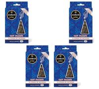 Ámbar Perfums Conos de Incienso Nag Champa Pack 4x60 con Soporte - Incienso Aromático con Aceites Naturales para Meditación, Relajación y Purificación del Hogar