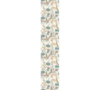 Ambiance - Adhesivo decorativo para papel pintado (1 rollo de 300 x 60 cm), diseño de flores azules