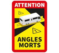 Ambiance - Adhesivo decorativo para señalización laminado, plastificado, resistente al agua y a los rayos UV, cuidado de los ángulos muertos obligatorio en Francia para los vehículos Camping-Car de