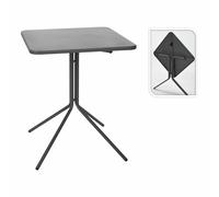 Ambiance Mesa plegable gris oscura 58 x 58 x 70 cm