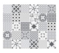 Ambiance Sticker Vinilos Autoadhesivos, Decoración de Paredes, Adhesivos de Azulejos para Baño y Cocina Nuances de Gris Romantique - 30 Vinilo Azulejos de 10 x 10 cm