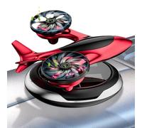 Ambientador solar para coche, Difusor de aire solar para coche, Purificador de aire giratorio para automóvil con energía solar, El coche bimotor del avión huele el ambientador de aire, purificador de