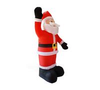 Ambiente navideño mágico: decoración navideña inflable de 2,4 metros con figura de Papá Noel, color rojo