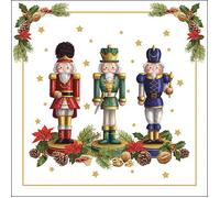 Ambiente, paquete de 20 servilletas de papel decoradas 33x33cm con estampado de navideño. Navidad