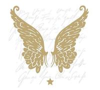 Ambiente Servilleta Motivo: Alas Oro - ala Oro - Alas de Ángel - 20 Servilletas por Paquete