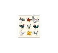 Ambiente SERVILLETAS 33x33cm 20 UD GALLOS Crema