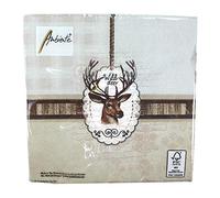 Ambiente SERVILLETAS 33x33cm 20 UD Reno Salvaje