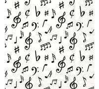 Ambiente Servilletas de papel con diseño de notas musicales (20 unidades, 33 x 33 cm)