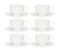 AMBITION Vajilla de café de porcelana para 6 personas Pola 12 piezas