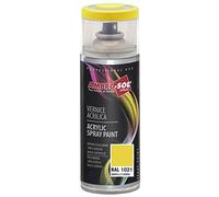AMBRO-SOL - Pintura acrílica en spray, color Amarillo Cadmio, RAL 1021, resultado profesional en múltiples superficies, exteriores e interiores, 400 ml
