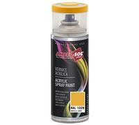 AMBRO-SOL - Pintura acrílica en spray, color Amarillo Limón, RAL 1028, resultado profesional en múltiples superficies, exteriores e interiores, 400 ml