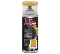 AMBRO-SOL - Pintura acrílica en spray, color Amarillo Oro, RAL 1004, resultado profesional en múltiples superficies, exteriores e interiores, 400 ml