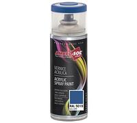 AMBRO-SOL - Pintura acrílica en spray, color Azul Capri, RAL 5019, resultado profesional en múltiples superficies, exteriores e interiores, 400 ml