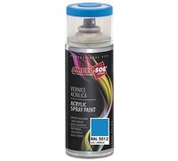 AMBRO-SOL - Pintura acrílica en spray, color Azul Claro, RAL 5012, resultado profesional en múltiples superficies, exteriores e interiores, 400 ml