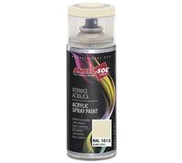 AMBRO-SOL - Pintura acrílica en spray, color Blanco Perla, RAL 1013, exteriores e interiores, 400 ml, El embalaje puede variar