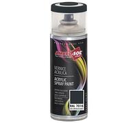 AMBRO-SOL - Pintura acrílica en spray, color Gris Antracita Mate, RAL 7016, resultado profesional en múltiples superficies, exteriores e interiores, 400 ml, El embalaje puede variar