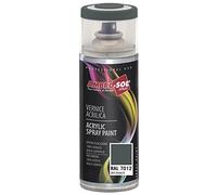 AMBRO-SOL - Pintura acrílica en spray, color Gris Basalto, RAL 7012, resultado profesional en múltiples superficies, exteriores e interiores, 400 ml