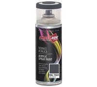 AMBRO-SOL - Pintura acrílica en spray, color Gris Grafito, RAL 7024, resultado profesional en múltiples superficies, exteriores e interiores, 400 ml