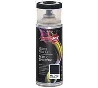 AMBRO-SOL - Pintura acrílica en spray, color Gris Negruzco, RAL 7021, resultado profesional en múltiples superficies, exteriores e interiores, 400 ml, El embalaje puede variar