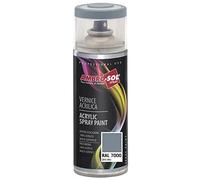 AMBRO-SOL - Pintura acrílica en spray, color Gris Vaio, RAL 7000, resultado profesional en múltiples superficies, exteriores e interiores, 400 ml, El embalaje puede variar