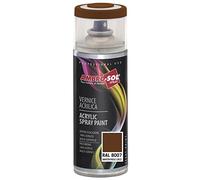 AMBRO-SOL - Pintura acrílica en spray, color Marrón Pardo / Corzo, RAL 8007, resultado profesional en múltiples superficies, exteriores e interiores, 400 ml