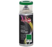 AMBRO-SOL - Pintura acrílica en spray, color Verde Esmeralda, RAL 6001, resultado profesional en múltiples superficies, exteriores e interiores, 400 ml