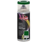 AMBRO-SOL - Pintura acrílica en spray, color Verde Primavera, RAL 6002, exteriores e interiores, 400 ml, El embalaje puede variar