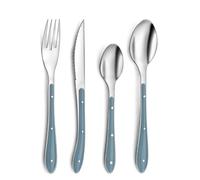 Amefa 7437700 - Set de 24 Cubiertos Bistro de Acero Inoxidable Azul
