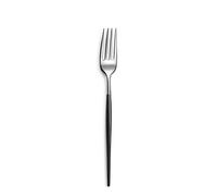 Amefa 7437732 - Set de 12 Tenedores de Mesa Soprano de Acero Inoxidable Negro y PVD