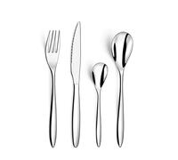 AMEFA ACTUAL Set 24 Cubiertos Acero Inox 27CM-1,5/1,2MM Acero Brillo Fácil de limpiar Material 100% saludable Steel