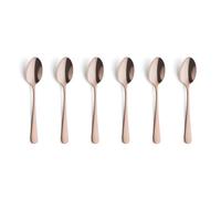 Amefa Austin - Juego de 6 cucharas moka espresso de cobre mate
