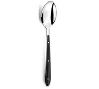 Amefa Cuchara Mesa Bistro 1-2-3 de Acero Inox 21,7cm-1,5mm | Negro, Acero Inox, forma rectangular, acabado brillo, 21,7cm-1,5mm