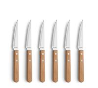 Amefa Cuchillos de carne Pizza 6-pack Roble