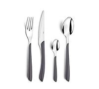 Amefa ECLAT - Cubertería multipiezas, acero inoxidable ABS estireno acrilonitrilo, gris, Ménagère 32 couverts pour 8 personnes