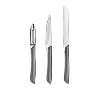 Amefa Eclat Gris - Juego de 3 cuchillos: office, pelador y verduras