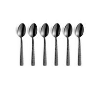 Amefa Felicity - Juego de 6 cucharas moka espresso negro mate