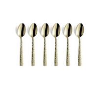Amefa Felicity - Servicio de 6 cucharas moka espresso Champagne mate