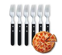 Amefa Tenedores de carne Pizza 6-pack Negro