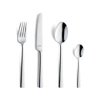 Amefa - MODERNO, juego de cubiertos (4x cuchillos, tenedores, cucharas y cucharas de café) | Acero inoxidable 18/10 pulido y resistente al óxido | apto para lavavajillas | con bandeja para cubiertos