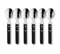 Amefa Pizza - Juego de cucharas para carne (6 personas, acero inoxidable 18 | Complemento para cubertería de carne remachada de 2 compartimentos, carne y carne, apto para lavavajillas, inoxidable