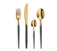 Amefa Soprano Oro/Negro - Cubertería 24 piezas