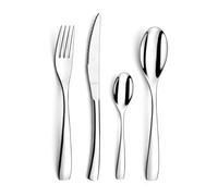 AMEFA Tempo Cubertería 16 piezas acero inox para 4 personas, Inox | Juego de cubiertos de 16 piezas, Juego de 16, acero inoxidable 18/10, acabado brillante, grosor 2,5 mm, Dormitorio 4, Acero i