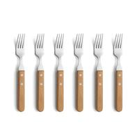 Amefa Tenedores de carne Pizza 6-pack Roble